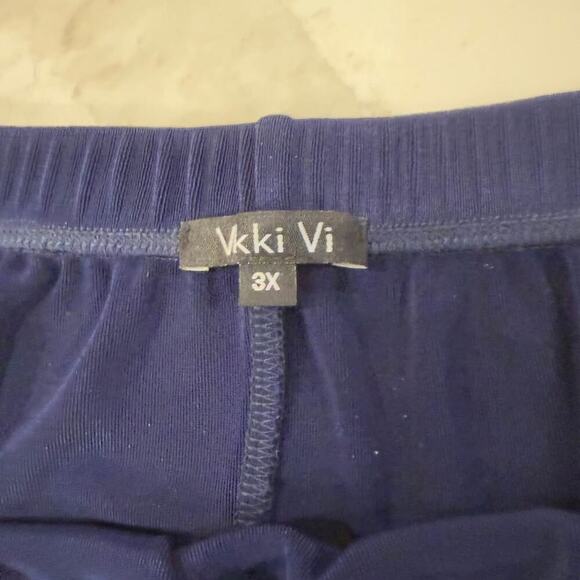 Plus by Design Vikki Vi Classic Royal Purple Straight Maxi Skirt Womens 3X Sleek - Picture 2 of 7